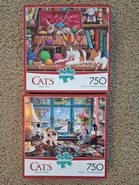 Buffalo David Bitton Cats 750-Piece Puzzle Set